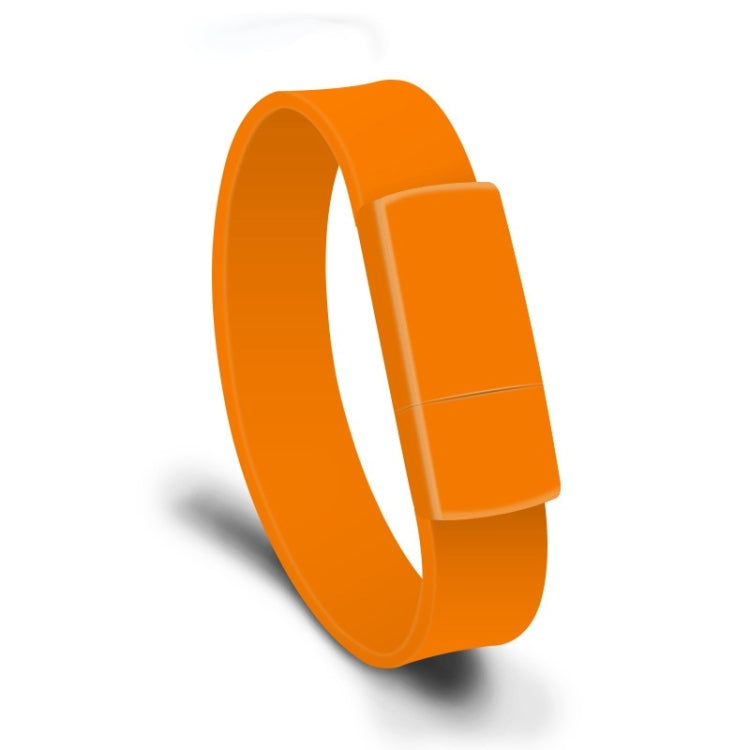MicroDrive 64GB USB 2.0 Fashion Bracelet Wristband U Disk (Orange) - USB Flash Drives by MicroDrive | Online Shopping South Africa | PMC TechLife | Buy Now Pay Later Mobicred