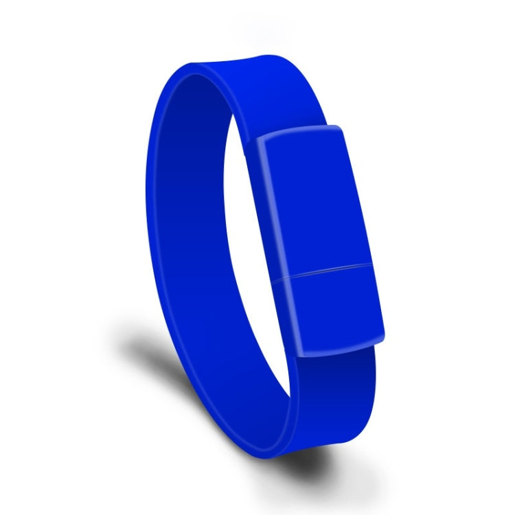 MicroDrive 128GB USB 2.0 Fashion Bracelet Wristband U Disk (Blue) - free shipping - PMC Jewellery - Order now!