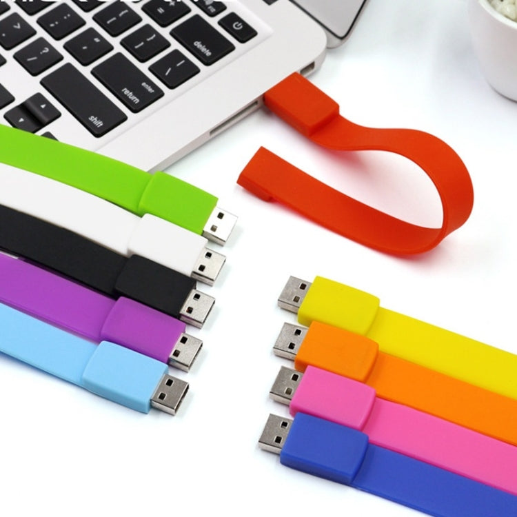 MicroDrive 128GB USB 2.0 Fashion Bracelet Wristband U Disk (Yellow) - free shipping - PMC Jewellery - Order now!