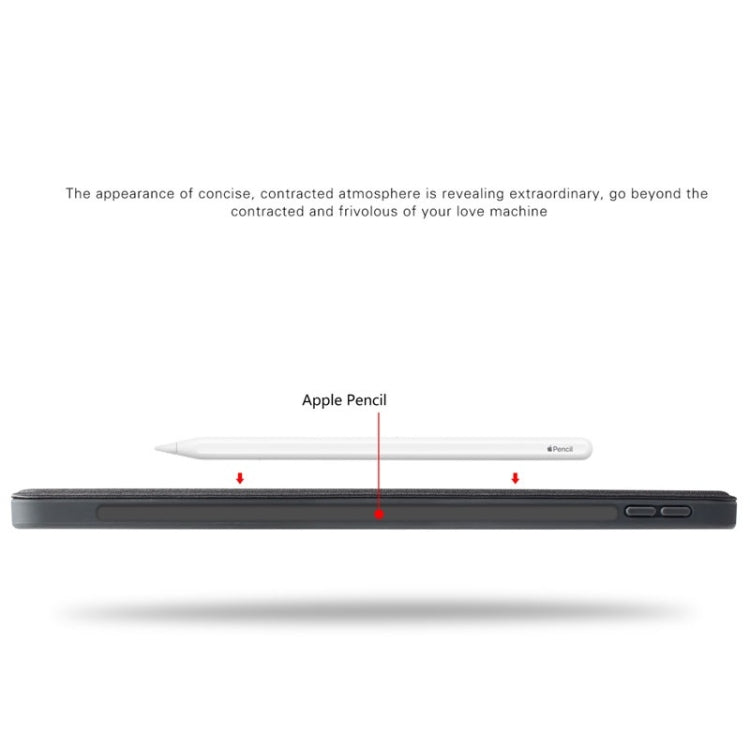 Mutural Exquisite Series Cloth Texture PU+TPU Leather Case for iPad Pro 12.9 inch (2018),  with 3-Fold Holder & Pen Slot & Sleep & Wake-up Function - free shipping - PMC TechLife - Order now!