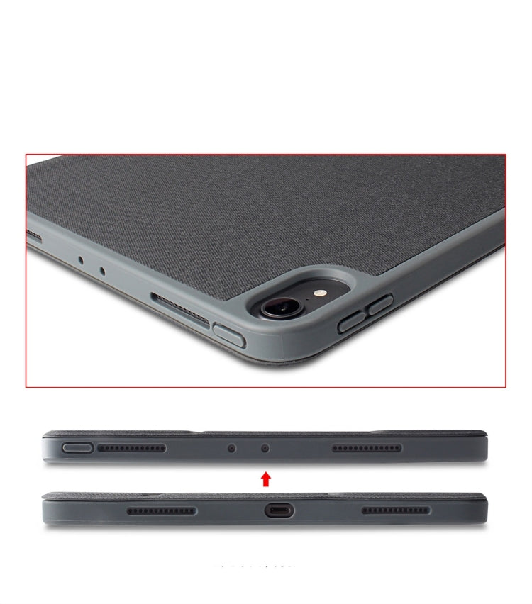 Mutural Exquisite Series Cloth Texture PU+TPU Leather Case for iPad Pro 12.9 inch (2018),  with 3-Fold Holder & Pen Slot & Sleep & Wake-up Function - free shipping - PMC TechLife - Order now!