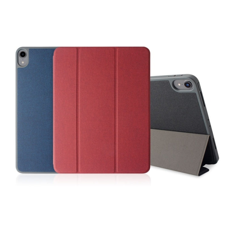 Mutural Exquisite Series Cloth Texture PU+TPU Leather Case for iPad Pro 12.9 inch (2018),  with 3-Fold Holder & Pen Slot & Sleep & Wake-up Function - free shipping - PMC TechLife - Order now!