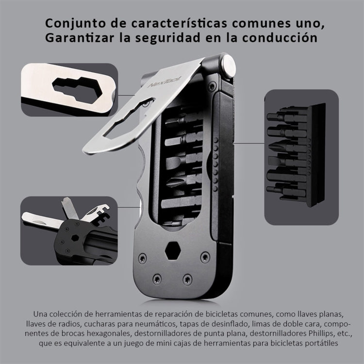 NexTool Multi-functional Bicycle Tool Mini Pocket Bike Toolbox Outdoor Wrench Repair Tool Magnetic Sleeve - Maintenance tools by NexTool | Online Shopping South Africa | PMC TechLife | Buy Now Pay Later Mobicred