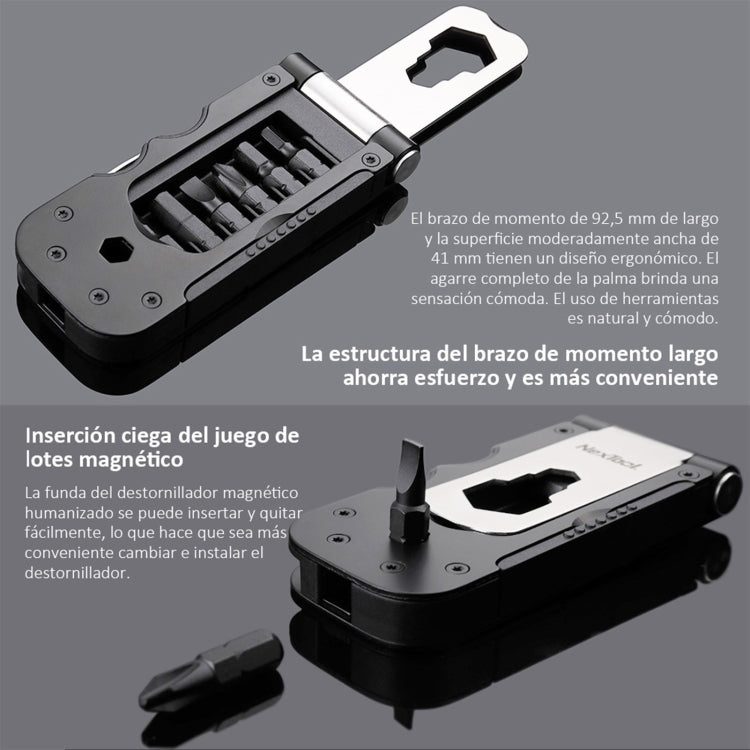 NexTool Multi-functional Bicycle Tool Mini Pocket Bike Toolbox Outdoor Wrench Repair Tool Magnetic Sleeve - Maintenance tools by NexTool | Online Shopping South Africa | PMC TechLife | Buy Now Pay Later Mobicred