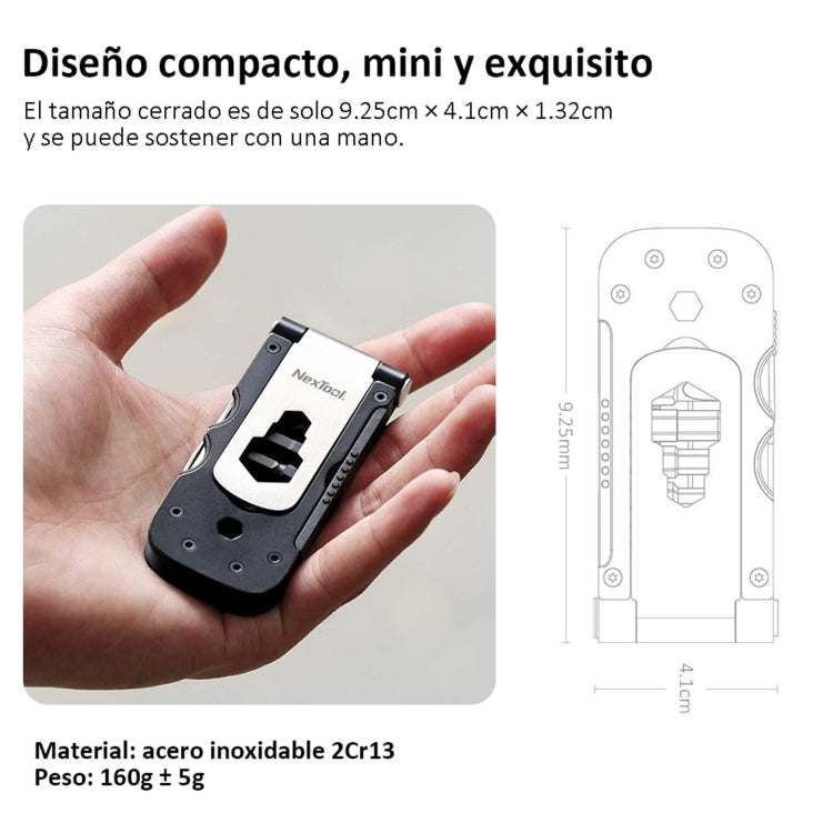 NexTool Multi-functional Bicycle Tool Mini Pocket Bike Toolbox Outdoor Wrench Repair Tool Magnetic Sleeve - Maintenance tools by NexTool | Online Shopping South Africa | PMC TechLife | Buy Now Pay Later Mobicred