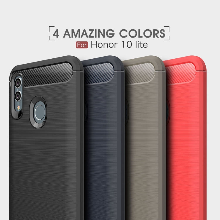 Carbon Fiber Texture TPU Shockproof Case For Huawei Honor 10 Lite / P Smart 2019 - Honor Cases by PMC TechLife | Online Shopping South Africa | PMC TechLife