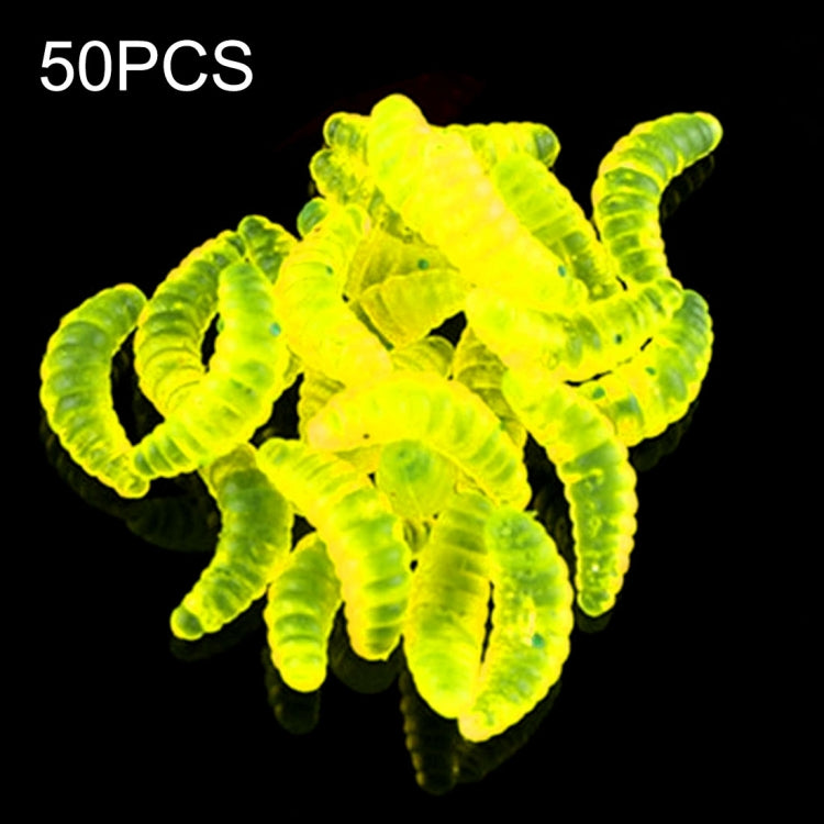 HENGJIA SO106 50 PCS 20mm Simulation Bread Bait Worms Crescent Soft Bait Horseback Fish Worm Bait Fishing Gear (Yellow) - Fishing Lures by HENGJIA | Online Shopping South Africa | PMC TechLife | Buy Now Pay Later Mobicred