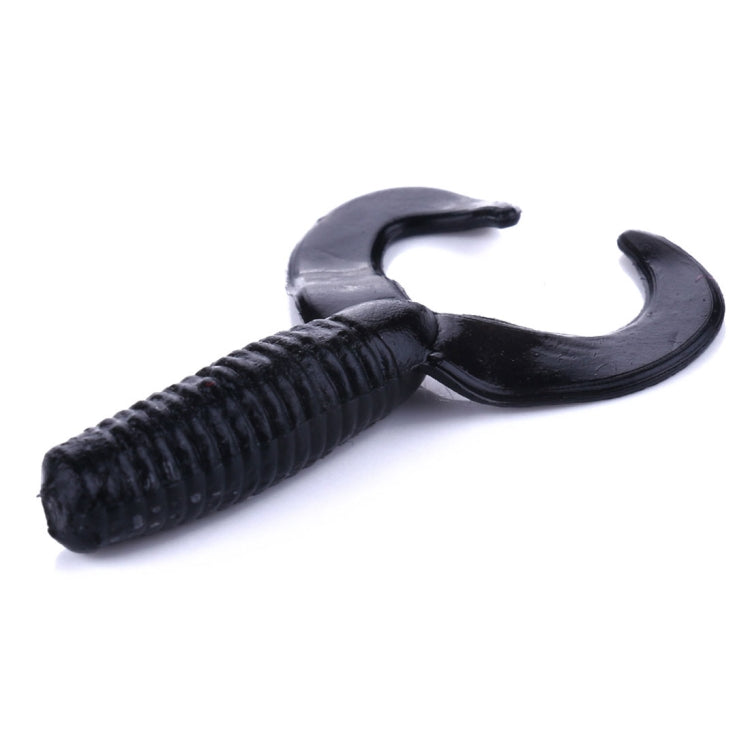 HENGJIA SO105 20 PCS 3.5cm/0.9g Double Tailed Bait Soft Bait for Sea Fishing (Black) - Fishing Lures by HENGJIA | Online Shopping South Africa | PMC TechLife | Buy Now Pay Later Mobicred