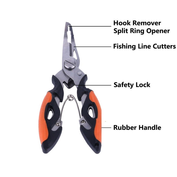 HENGJIA QT013 Multifunctional Stainless Steel Jaw Fishing Pliers Scissors Hook Removal Tool Line Cutter Fishing Tackle - Fish Gripper & Pliers by HENGJIA | Online Shopping South Africa | PMC TechLife | Buy Now Pay Later Mobicred