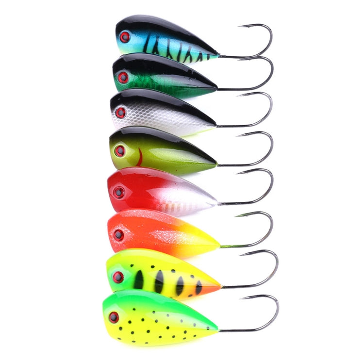 HENGJIA PO036 8 PCS 8cm/13g Big Mouth Single Hook Hitting Water Wave Hard Bait Lure Outdoor Fishing Gear Lure Fishing Bait Fishing Tackle - Fishing Lures by HENGJIA | Online Shopping South Africa | PMC TechLife | Buy Now Pay Later Mobicred
