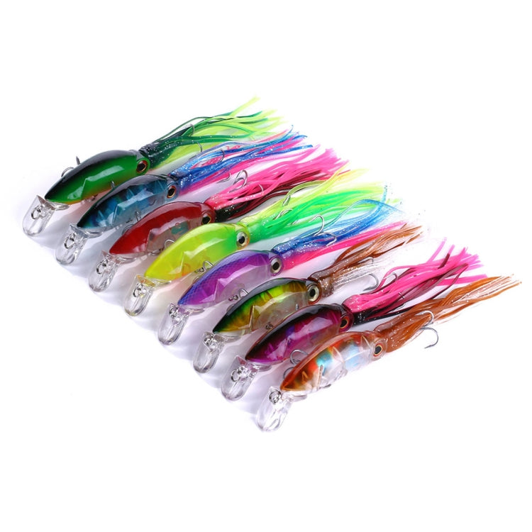 HENGJIA JIZ002 10cm/16.6g 8 PCS Big Octopus Squid Shaped Hard Baits Long Shot Fishing Lures Tackle Baits Fit Sea Fishing and Freshwater Fishing,Bagged - free shipping - PMC TechLife - Order now!