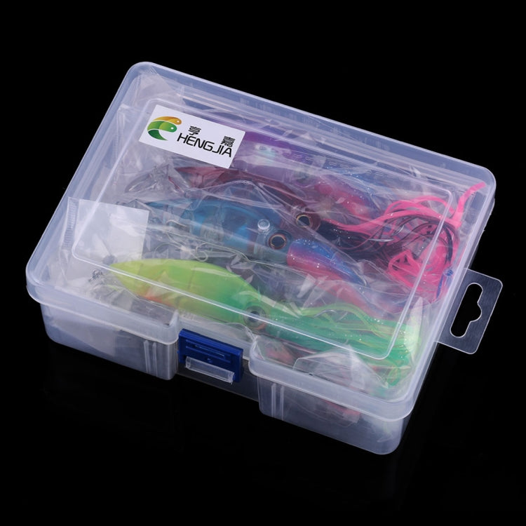 HENGJIA JIZ002 10cm/16.6g 8 PCS Big Octopus Squid Shaped Hard Baits Long Shot Fishing Lures Tackle Baits Fit Sea Fishing and Freshwater Fishing,Boxed - Fishing Lures by HENGJIA | Online Shopping South Africa | PMC TechLife | Buy Now Pay Later Mobicred