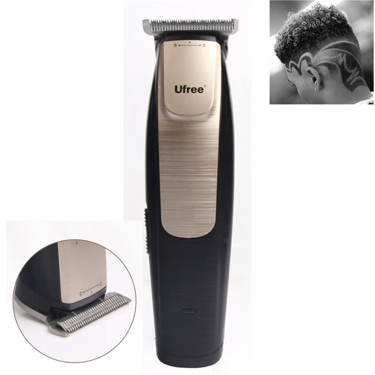 Ufree U-512 Professional Hair Salon Rechargeable Engraved Text Small Hair Clipper Hair Trimmer, EU Plug - free shipping - PMC TechLife - Order now!