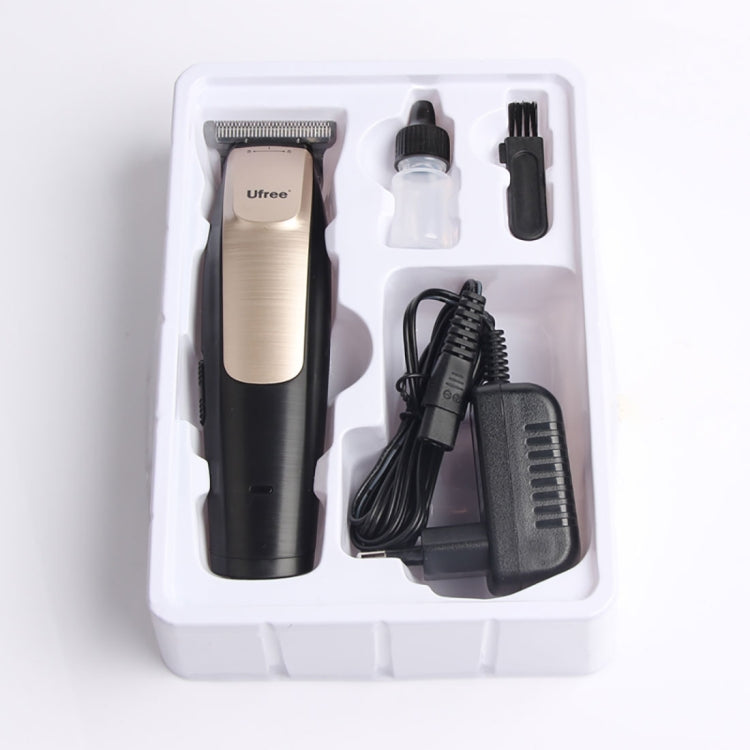 Ufree U-512 Professional Hair Salon Rechargeable Engraved Text Small Hair Clipper Hair Trimmer, EU Plug - free shipping - PMC TechLife - Order now!