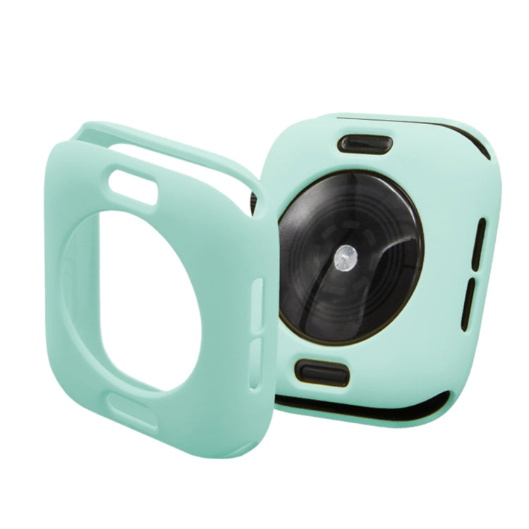 ENKAY Hat-Prince 2 in 1 TPU Semi-clad Protective Shell + 3D Full Screen PET Curved Heat Bending HD Screen Protector for Apple Watch Series 5 & 4 40mm(Green) - Watch Cases by ENKAY | Online Shopping South Africa | PMC TechLife | Buy Now Pay Later Mobicred