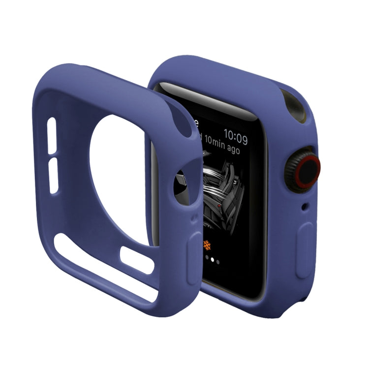 ENKAY Hat-Prince 2 in 1 TPU Semi-clad Protective Shell + 3D Full Screen PET Curved Heat Bending HD Screen Protector for Apple Watch Series 5 & 4 40mm(Blue) - Watch Cases by ENKAY | Online Shopping South Africa | PMC TechLife | Buy Now Pay Later Mobicred