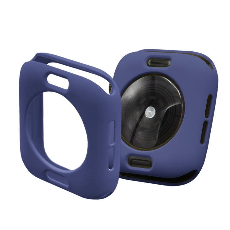 ENKAY Hat-Prince 2 in 1 TPU Semi-clad Protective Shell + 3D Full Screen PET Curved Heat Bending HD Screen Protector for Apple Watch Series 5 & 4 40mm(Blue) - Watch Cases by ENKAY | Online Shopping South Africa | PMC TechLife | Buy Now Pay Later Mobicred