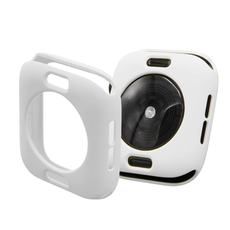 ENKAY Hat-Prince 2 in 1 TPU Semi-clad Protective Shell + 3D Full Screen PET Curved Heat Bending HD Screen Protector for Apple Watch Series 5 & 4 40mm(White) - Watch Cases by ENKAY | Online Shopping South Africa | PMC TechLife | Buy Now Pay Later Mobicred