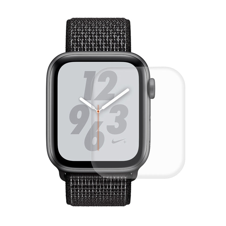 ENKAY Hat-Prince 2 in 1 Carbon Fiber Texture TPU Semi-clad Protective Shell + 3D Full Screen PET Curved Heat Bending HD Screen Protector for Apple Watch Series 5 & 4 40mm - Watch Cases by ENKAY | Online Shopping South Africa | PMC TechLife | Buy Now Pay Later Mobicred