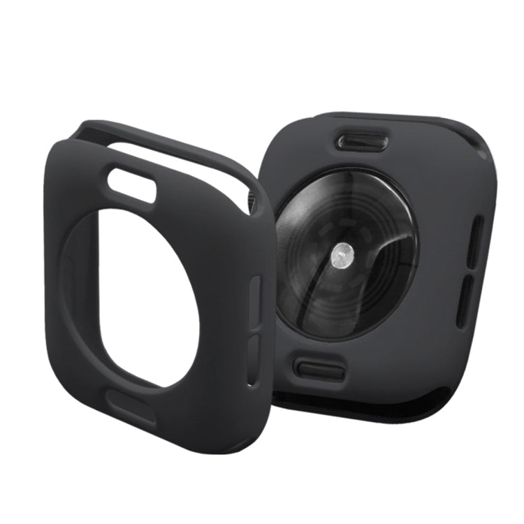 ENKAY Hat-Prince 2 in 1 TPU Semi-clad Protective Shell + 3D Full Screen PET Curved Heat Bending HD Screen Protector for Apple Watch Series 5 & 4 44mm(Black) - Watch Cases by ENKAY | Online Shopping South Africa | PMC TechLife | Buy Now Pay Later Mobicred