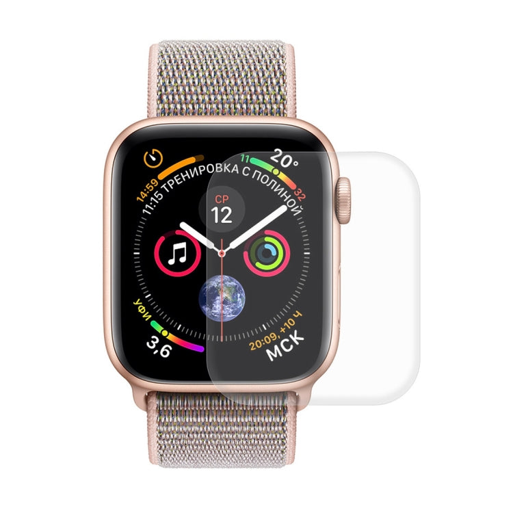 ENKAY Hat-Prince 2 in 1 TPU Semi-clad Protective Shell + 3D Full Screen PET Curved Heat Bending HD Screen Protector for Apple Watch Series 5 & 4 44mm(Blue) - Watch Cases by ENKAY | Online Shopping South Africa | PMC TechLife | Buy Now Pay Later Mobicred