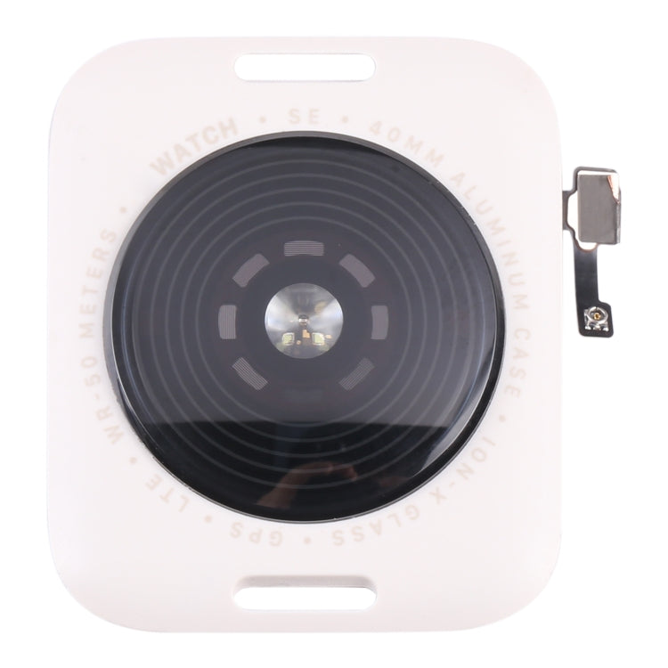 Glass Back Cover With Wireless Charging Coil For Apple Watch Series SE 2022 40mm GPS Edition(Starlight Color) - Back Cover by PMC TechLife | Online Shopping South Africa | PMC TechLife | Buy Now Pay Later Mobicred