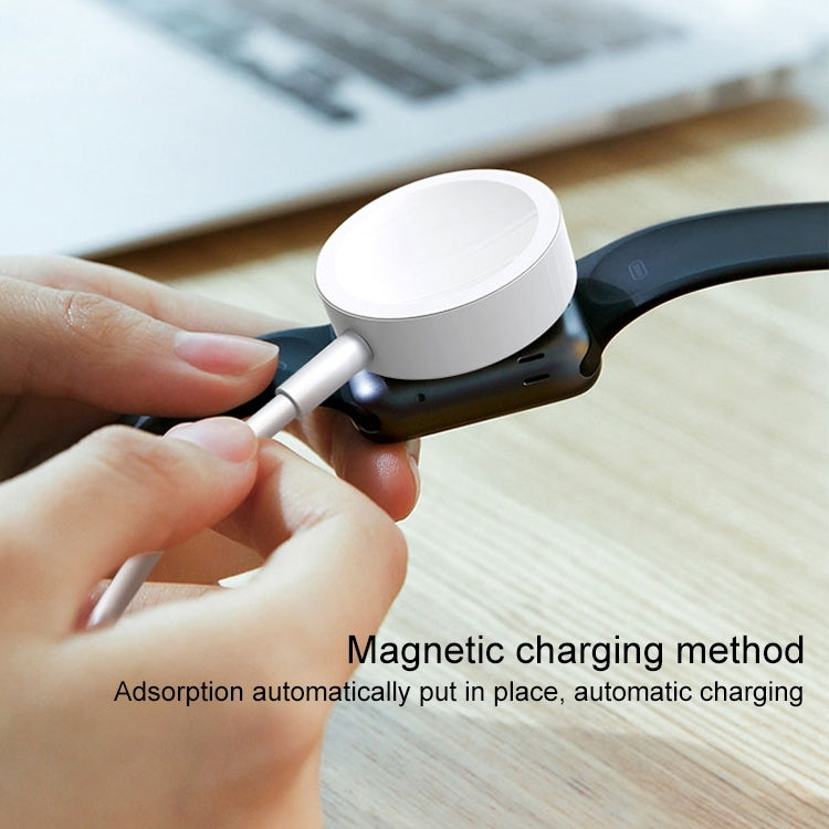 1m Magnetic Wireless Charger for Apple Watch Series Ultra & 10 / 9 / 8 / 7 / 6 / 5 / 4 / 3 / 2(White) - Charger / Holder by PMC TechLife | Online Shopping South Africa | PMC TechLife | Buy Now Pay Later Mobicred