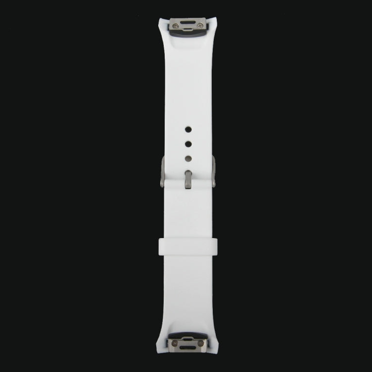 For Samsung Gear S2 Sport / Gear S2 Watch Solid Color Silicone Watchband(White) - Watch Bands by PMC TechLife | Online Shopping South Africa | PMC TechLife | Buy Now Pay Later Mobicred