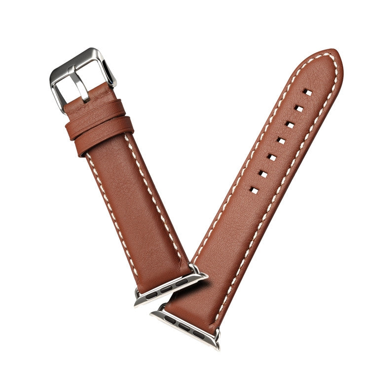 Denior Environmental Luxury Car Watch Leather Watch Band for Apple Watch Ultra 49mm&Watch Ultra 2 49mm / Series 10 46mm / 9&8&7 45mm / SE 3&SE 2&6&SE&5&4 44mm / 3&2&1 42mm(Brown) - free shipping - PMC TechLife - Order now!