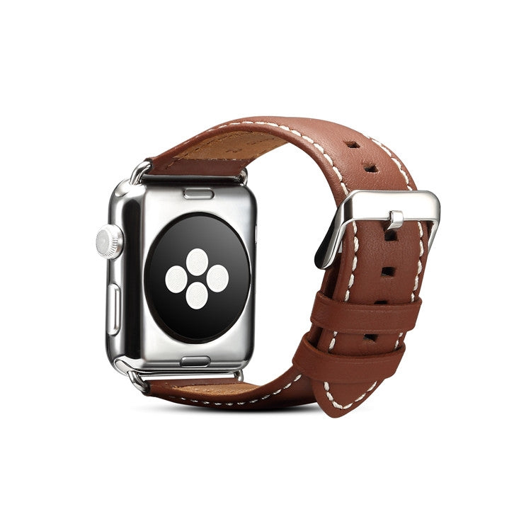 Denior Environmental Luxury Car Watch Leather Watch Band for Apple Watch Ultra 49mm&Watch Ultra 2 49mm / Series 10 46mm / 9&8&7 45mm / SE 3&SE 2&6&SE&5&4 44mm / 3&2&1 42mm(Brown) - free shipping - PMC TechLife - Order now!