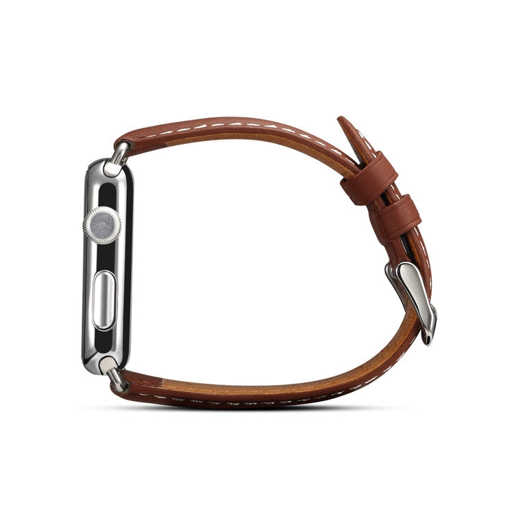 Denior Environmental Luxury Car Watch Leather Watch Band for Apple Watch Ultra 49mm&Watch Ultra 2 49mm / Series 10 46mm / 9&8&7 45mm / SE 3&SE 2&6&SE&5&4 44mm / 3&2&1 42mm(Brown) - free shipping - PMC TechLife - Order now!