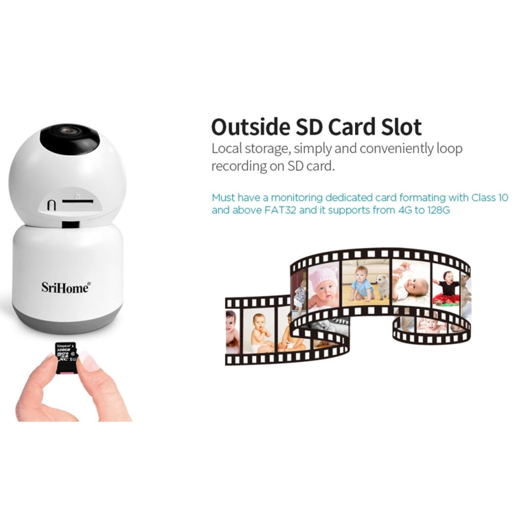 SirHome SH038 4.0 Million Pixels QHD 2.4G/5G WiFi IP Camera, Support Night Color & Motion Detection & Two Way Talk & Human Detection & TF Card, AU Plug - free shipping - PMC TechLife - Order now!