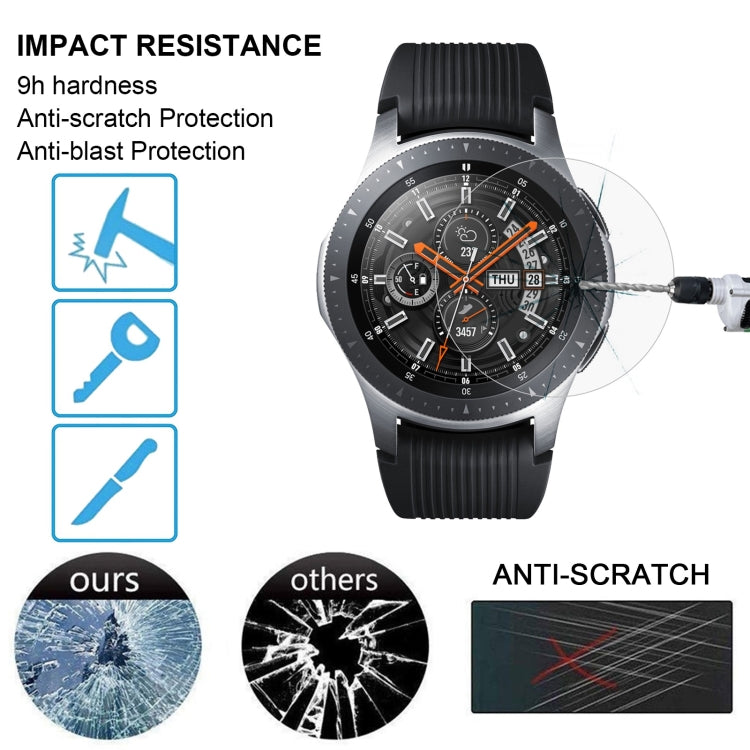 ENKAY Hat-Prince 0.2mm 9H 2.15D Curved Edge Tempered Glass Film for Galaxy Watch 46mm - Screen Protector by ENKAY | Online Shopping South Africa | PMC TechLife | Buy Now Pay Later Mobicred
