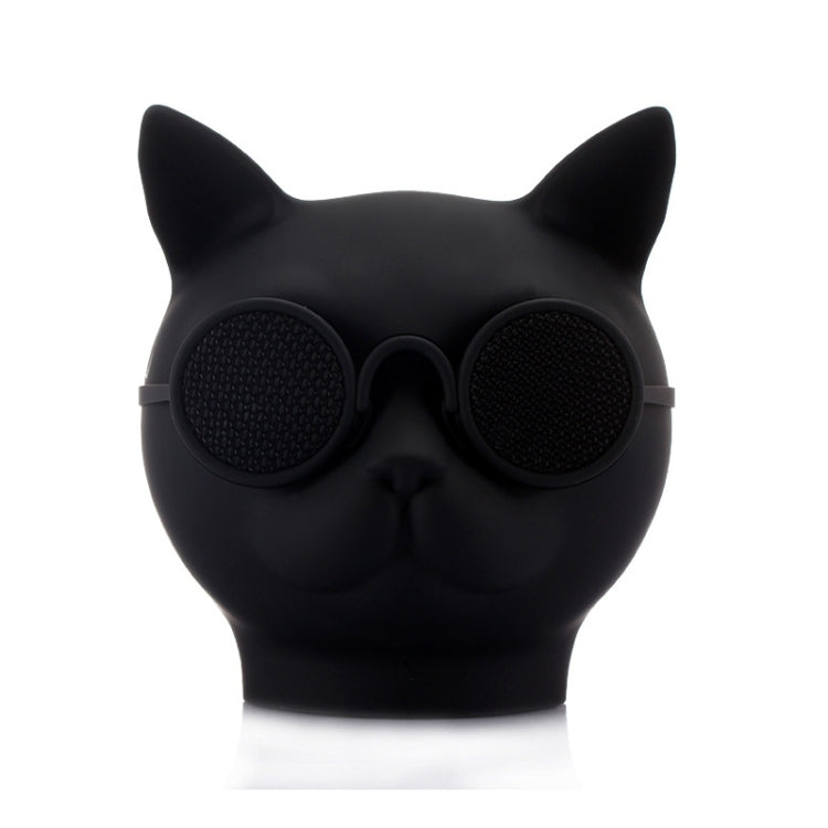 T8 Mini Cat Shape Stereo Wireless Bluetooth Speaker, Support Hands-free / TF Card / FM(Black) - Mini Speaker by PMC TechLife | Online Shopping South Africa | PMC TechLife