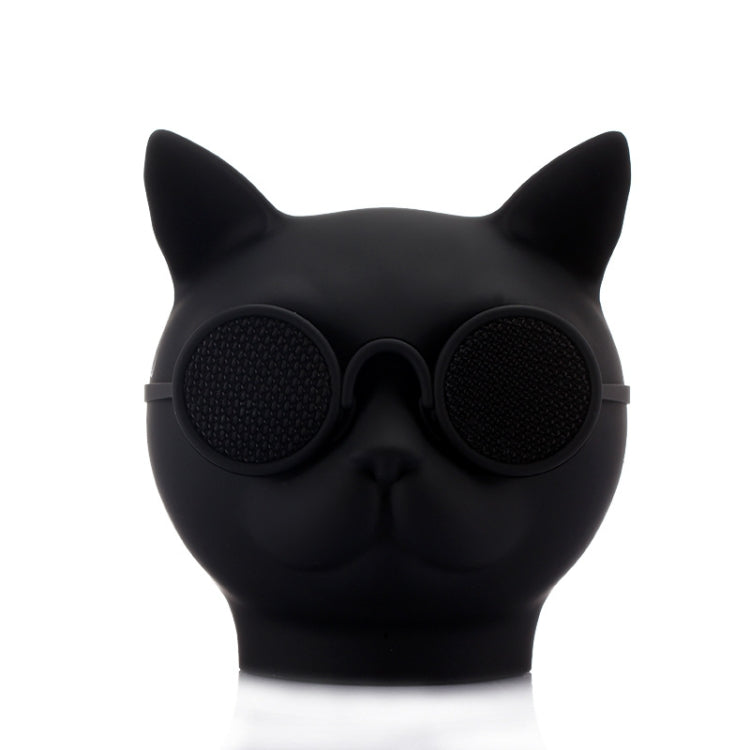 T8 Mini Cat Shape Stereo Wireless Bluetooth Speaker, Support Hands-free / TF Card / FM(Black) - Mini Speaker by PMC TechLife | Online Shopping South Africa | PMC TechLife
