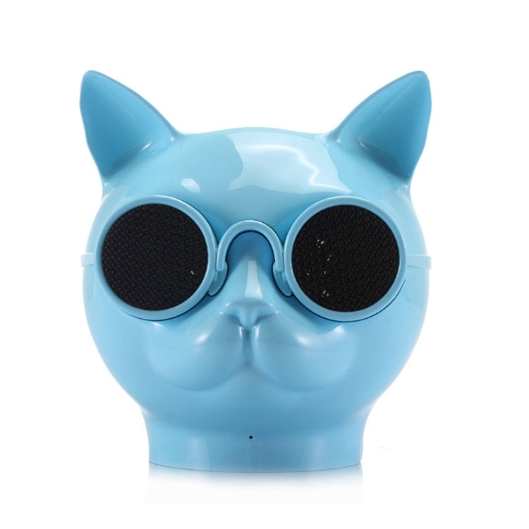 T8 Mini Cat Shape Stereo Wireless Bluetooth Speaker, Support Hands-free / TF Card / FM(Blue) - Mini Speaker by PMC TechLife | Online Shopping South Africa | PMC TechLife