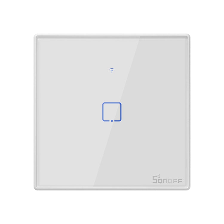 Sonoff T2 Touch 86mm Tempered Glass Panel Wall Switch Smart Home Light Touch Switch, Compatible with Alexa and Google Home, AC 100V-240V, EU Plug - Smart Switch by PMC TechLife | Online Shopping South Africa | PMC TechLife
