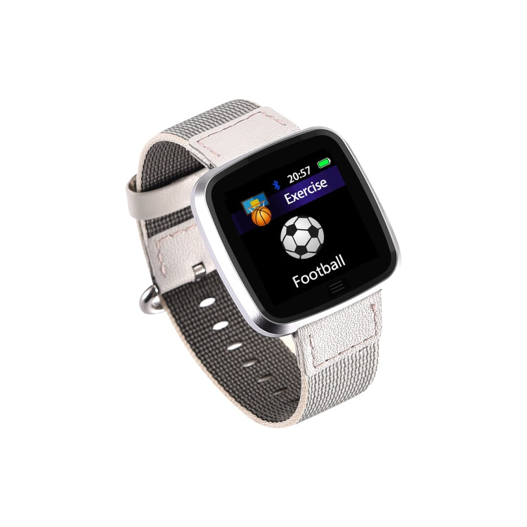 DTNO.1 G12 1.3 inches OLED Color Screen Smart Bracelet IP67 Waterproof, Nylon Watchband, Support Call Reminder /Heart Rate Monitoring /Sedentary Reminder /Multi-sport Mode(Grey) - free shipping - PMC TechLife - Order now!