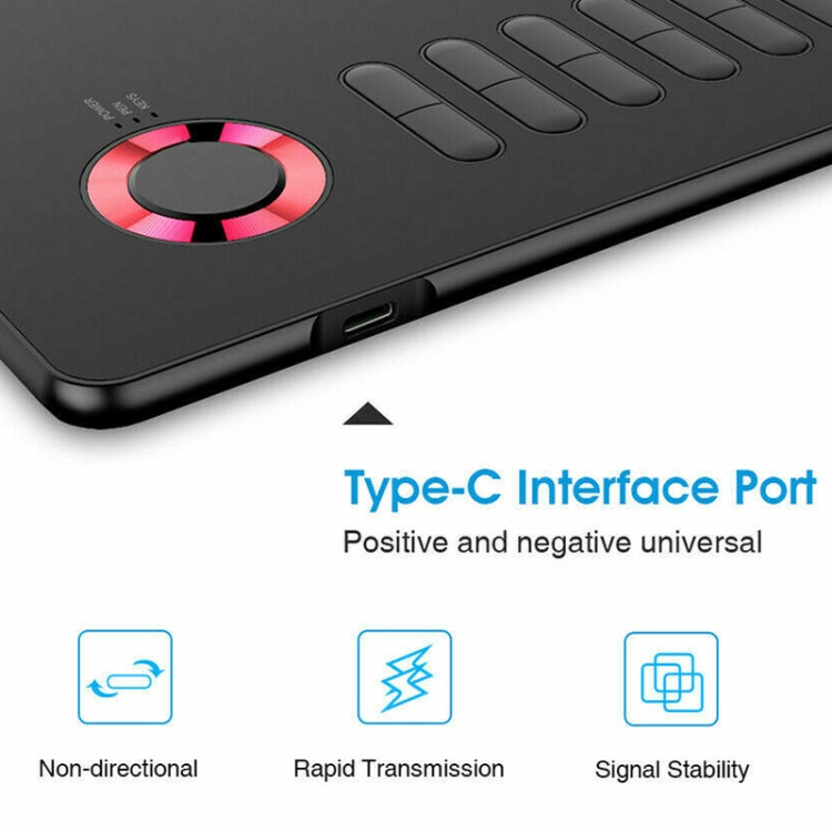 VEIKK A15 10x6 inch 5080 LPI Smart Touch Electronic Graphic Tablet, with Type-C Interface(Blue) - free shipping - PMC TechLife - Order now!