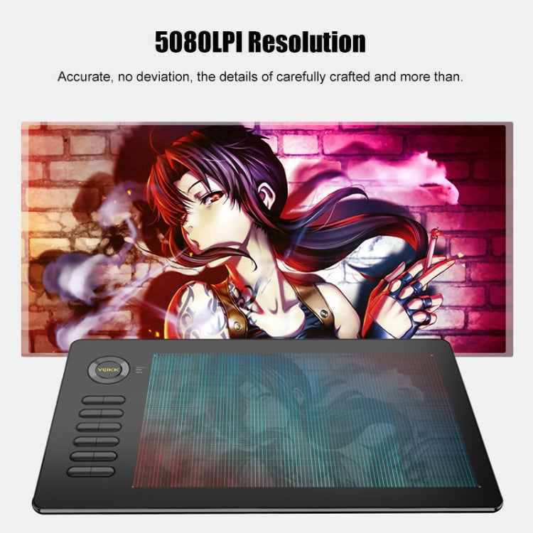 VEIKK A15 10x6 inch 5080 LPI Smart Touch Electronic Graphic Tablet, with Type-C Interface(Red) - free shipping - PMC TechLife - Order now!