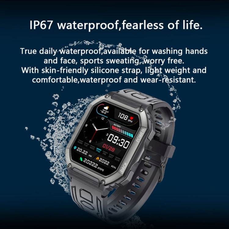 KR06 Waterproof Pedometer Sport Smart Watch, Support Heart Rate / Blood Pressure Monitoring / BT Calling (Camouflage Black) - Smart Watches by PMC TechLife | Online Shopping South Africa | PMC TechLife | Buy Now Pay Later Mobicred