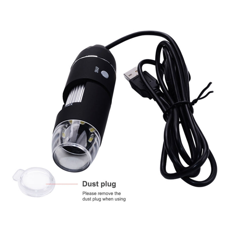 1000X Magnifier 0.3MP Image Sensor USB Digital Microscope with 8 LED & Professional Stand(Black) - Digital Microscope by PMC TechLife | Online Shopping South Africa | PMC TechLife | Buy Now Pay Later Mobicred