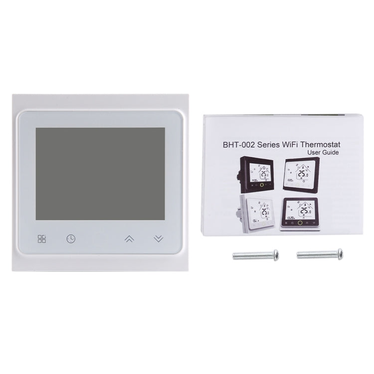 BHT-002GCLW 3A Load Water / Gas Boiler Type LCD Digital Heating Room Thermostat with Time Display, WiFi Control(White) - Indoor Thermometer by PMC TechLife | Online Shopping South Africa | PMC TechLife