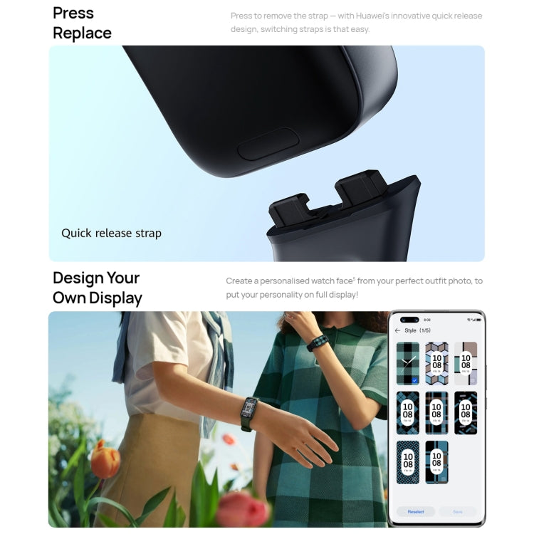 HUAWEI Band 8 Standard 1.47 inch AMOLED Smart Watch, Support Heart Rate / Blood Pressure / Blood Oxygen / Sleep Monitoring(Emerald) - free shipping - PMC TechLife - Order now!