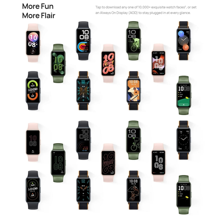 HUAWEI Band 8 Standard 1.47 inch AMOLED Smart Watch, Support Heart Rate / Blood Pressure / Blood Oxygen / Sleep Monitoring(Black) - free shipping - PMC TechLife - Order now!