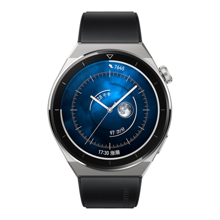 HUAWEI WATCH GT 3 Pro Titanium Smart Watch 46mm Rubber Wristband, 1.43 inch AMOLED Screen, Support ECG / GPS / 14-days Battery Life(Black) - free shipping - PMC TechLife - Order now!