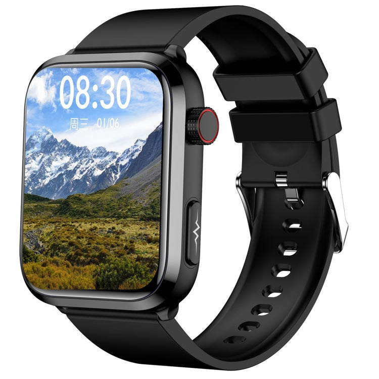 ET210 1.91 inch IPS Screen IP67 Waterproof Silicone Band Smart Watch, Support Body Temperature Monitoring / ECG (Black) - free shipping - PMC TechLife - Order now!