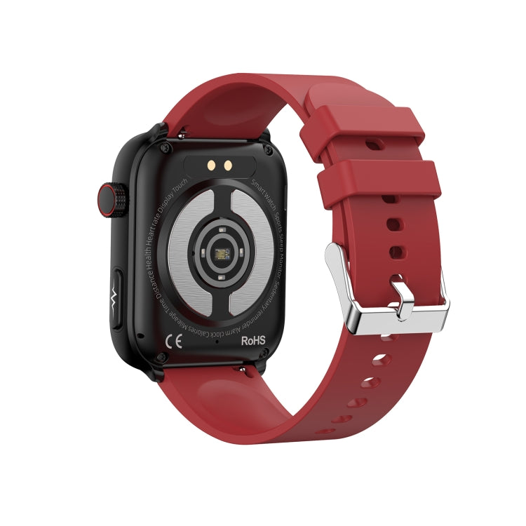 ET210 1.91 inch IPS Screen IP67 Waterproof Silicone Band Smart Watch, Support Body Temperature Monitoring / ECG (Red) - Smart Watches by PMC TechLife | Online Shopping South Africa | PMC TechLife | Buy Now Pay Later Mobicred
