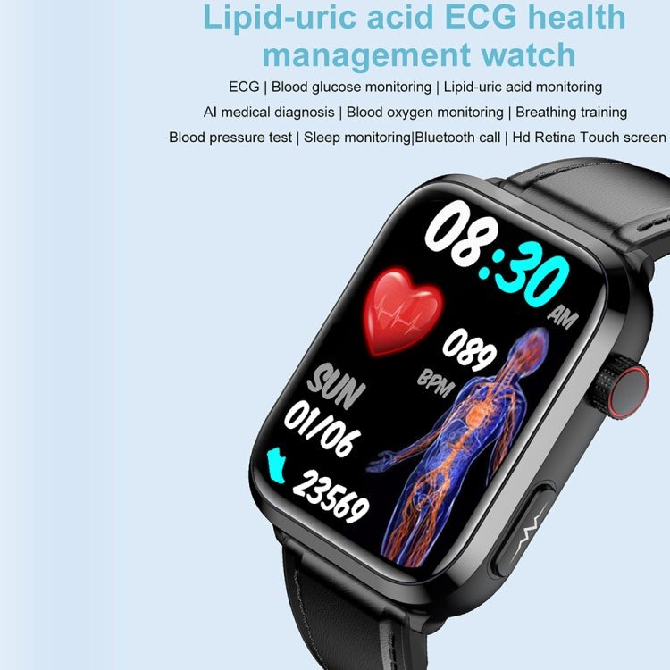 ET210 1.91 inch IPS Screen IP67 Waterproof Silicone Band Smart Watch, Support Body Temperature Monitoring / ECG (Red) - Smart Watches by PMC TechLife | Online Shopping South Africa | PMC TechLife | Buy Now Pay Later Mobicred