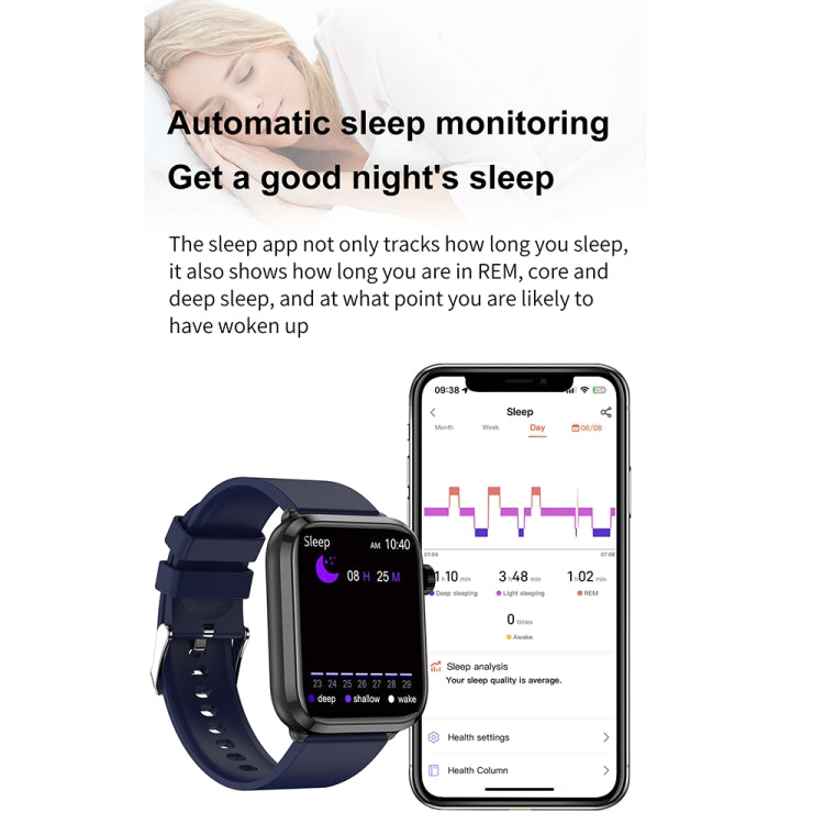 ET210 1.91 inch IPS Screen IP67 Waterproof Silicone Band Smart Watch, Support Body Temperature Monitoring / ECG (Black) - free shipping - PMC TechLife - Order now!